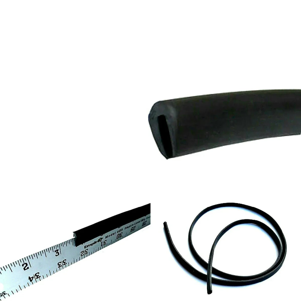 Rubber U-channel edge trim